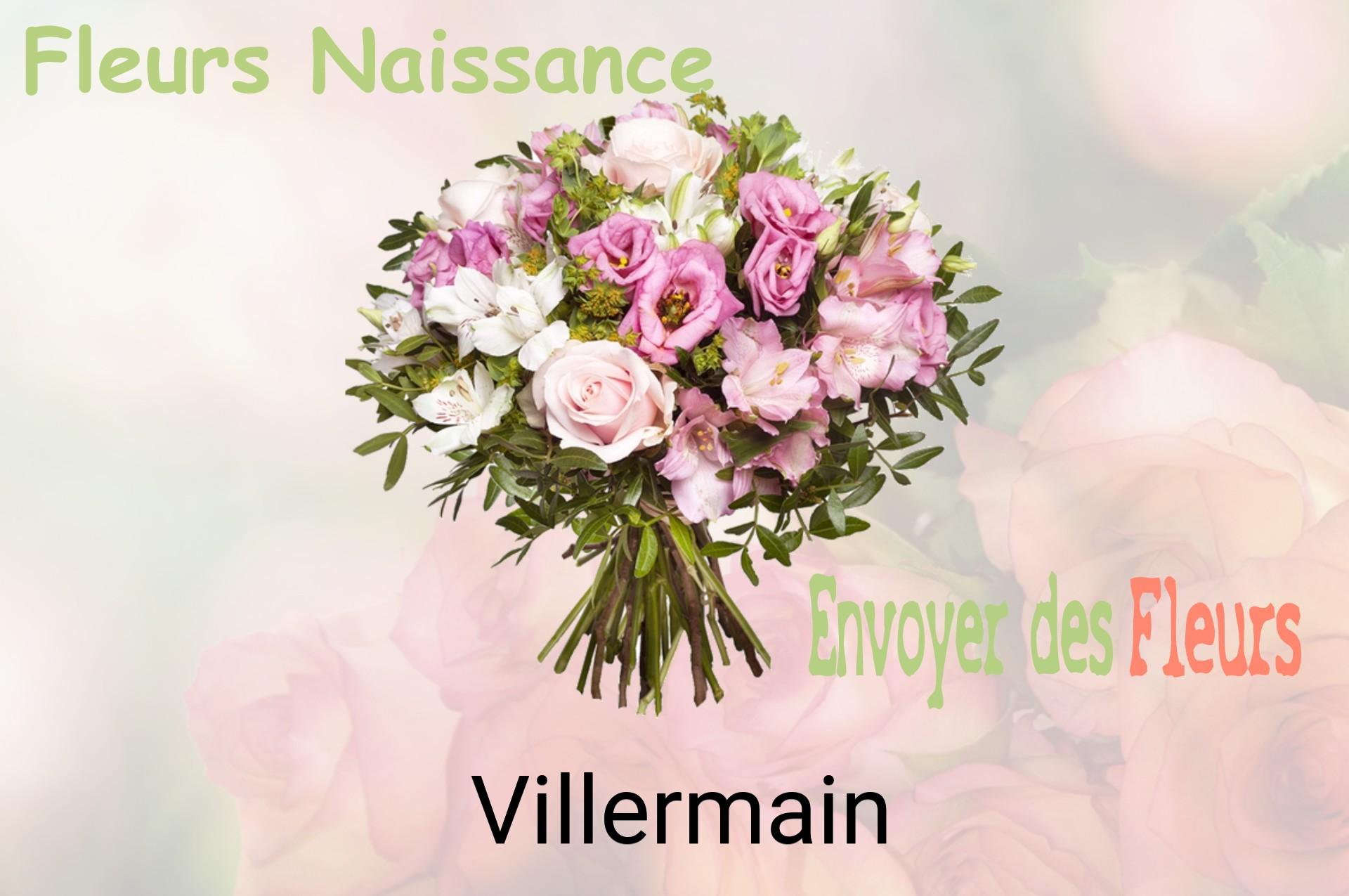 Bouquet de fleurs de naissance livré à Villermain
